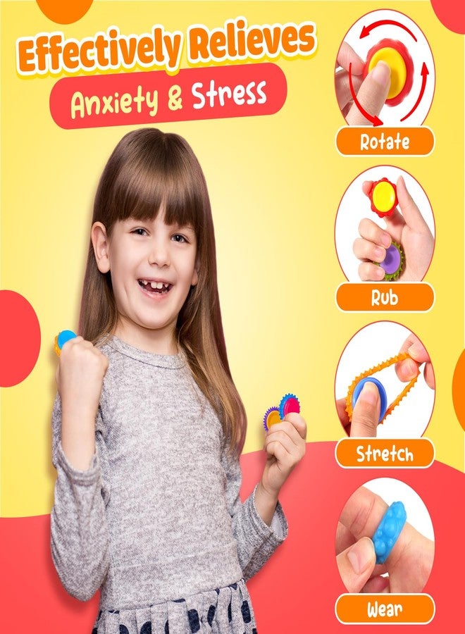 LESONG مجموعة ألعاب ليزونغ الحسية للأطفال: 9 قطع من ألعاب الدوران الهادئة ذات الملمس المميز - ألعاب حسية لتخفيف التوتر للأطفال المصابين بالتوحد - هدايا مثالية لعيد الميلاد - Image 5